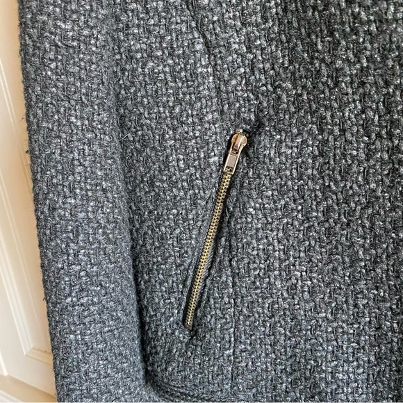 Avant Premiere Pairs Women's collarless Blazer wool office career black 38 Small - Picture 14 of 14